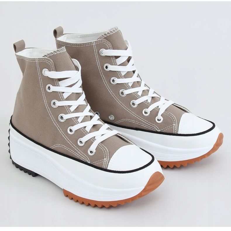 Sneakers designer sole in khaki VL135P Green 1