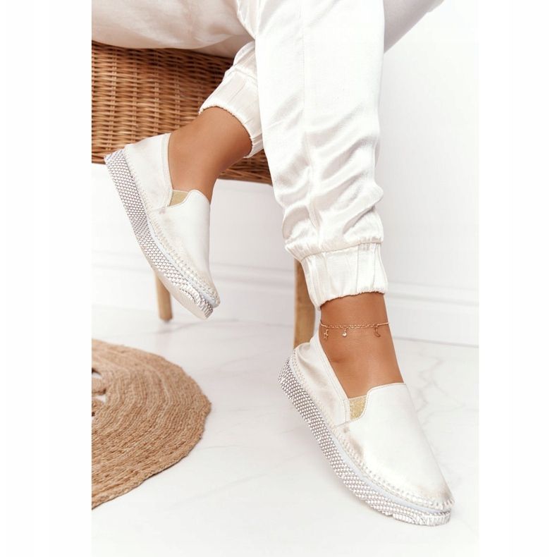 Women's Brogues Maciejka Leather Slip-on Gold 03512-25 golden 1