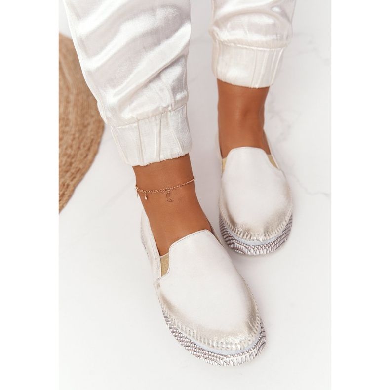 Women's Brogues Maciejka Leather Slip-on Gold 03512-25 golden 2