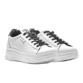 Black and white sports sneakers BO-529 1