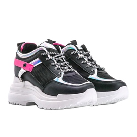 Black sneakers on a thick Johan sole 1