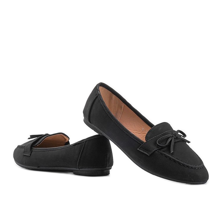 Black suede loafers from Lena 1