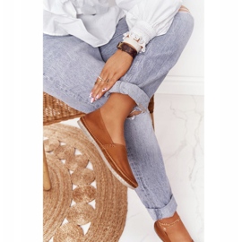 Women's Leather Ballerinas Maciejka Red 01930-52 brown 1