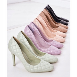 PS1 Elegant Violet Quilted Stilettos Rosanna 1