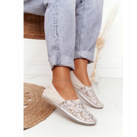 Women's Leather Maciejka Ballerinas Beige-Gold 01930-81 golden 2