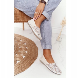 Women's Leather Maciejka Ballerinas Beige-Gold 01930-81 golden 1