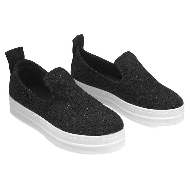 Love Slip On SK73 Black Slip-On Sneakers 1