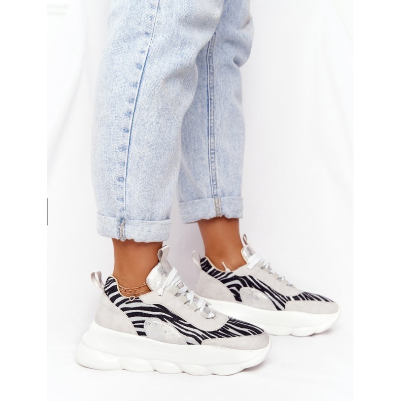 Women's Sport Shoes Lu Boo Thick Sole Gray Taste It! grey 1