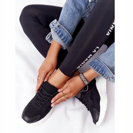 FB2 Black Delusion Women's Sneakers On Large Sole 2