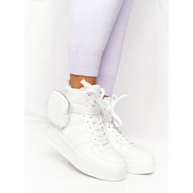 Women's Sport Shoes On A Platform With A Kidney In White Alexis 2