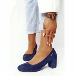 Suede Pumps On A Bar Sergio Leone Navy Blue 1 Suede Pumps On A Bar Sergio Leone Navy Blue 1