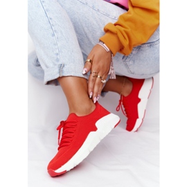 Women's Sport Shoes Slip-on Big Star DD274580 Red 2