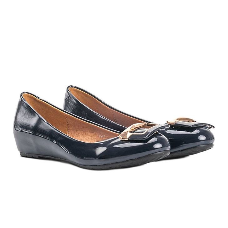Navy blue lacquered Lillie ballerinas 1 Navy blue lacquered Lillie ballerinas 1