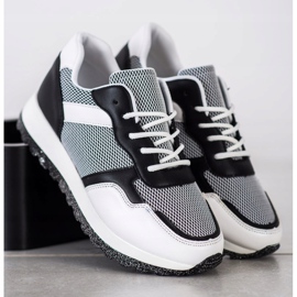 Bestelle Sneakers With Glitter Platform white black 2