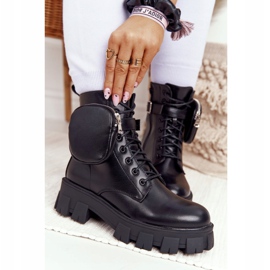 PS1 Black Worker Boots On Platform Black Saturday 2