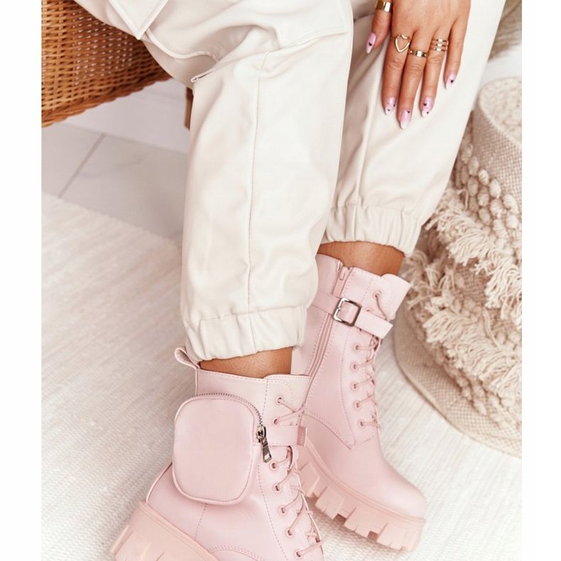 PS1 Platform Boots Workers Pink Saturday 2