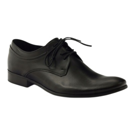 Badura classic leather black formal shoes 7549 1