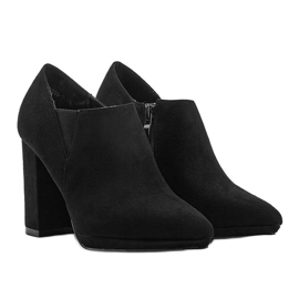 Black suede ankle boots on the Carl post 1