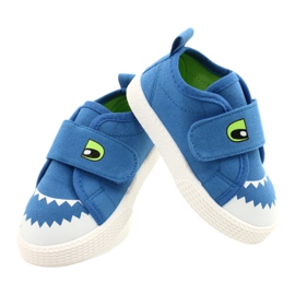News Velcro children's sneakers Crocodile 21Dz26-3923 Blue 4
