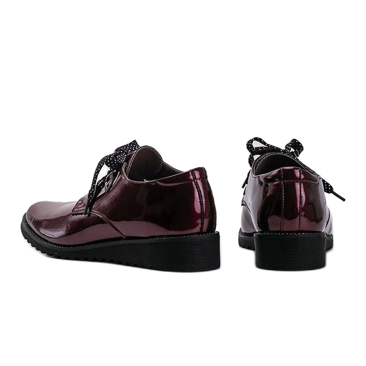 Maroon wedge shoes Jeanette red 1