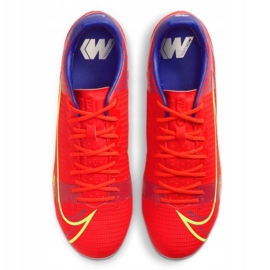 Nike Mercurial Vapor 14 Academy FG / MG M CU5691 600 soccer shoe red oranges and reds 2