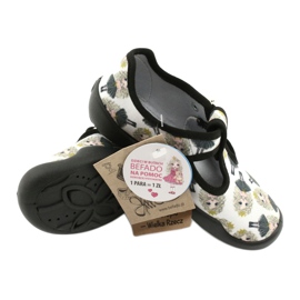Befado children's shoes blanka princess 115X007 black ecru 5