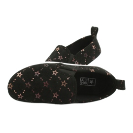 Evento Suede Sports Slip-On Sneakers 21DZ26-3931 ['black', 'gold'] black 4
