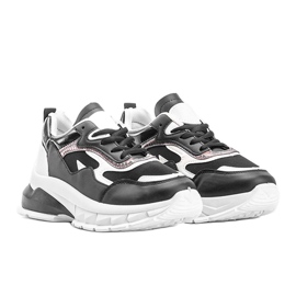 Black sneakers with a thick Kristen sole 1