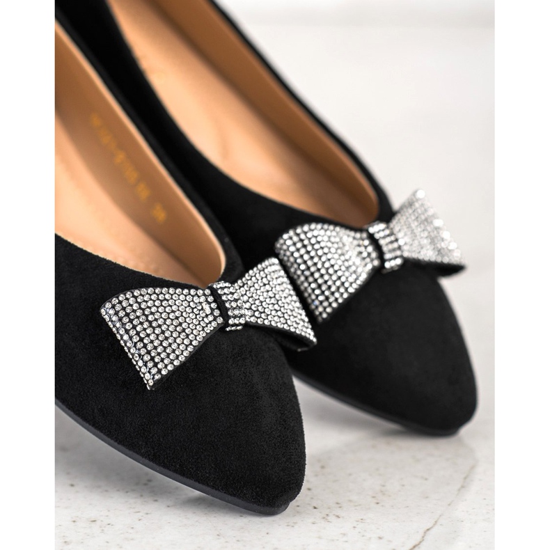 Ballerinas With A Decorative VINCEZA Bow black 2