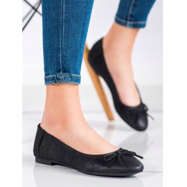 SHELOVET Classic Ballerina With A Bow black 1