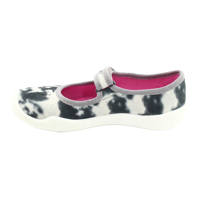 Befado children's slippers 114x440 colorful with dog application white 1