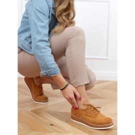 Women's laced loafers camel 8988-45 Camel brown 1