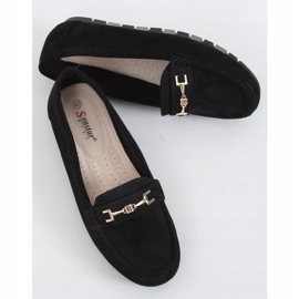 Black Women's black loafers GS12P Black 1
