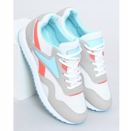 Multicolored sports shoes B0-517 Blue 1