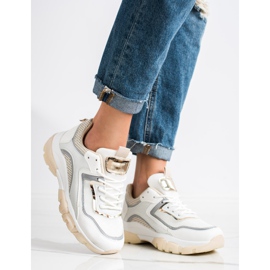 Ideal Shoes Sneakers With Glitter Insert white multicolored 1