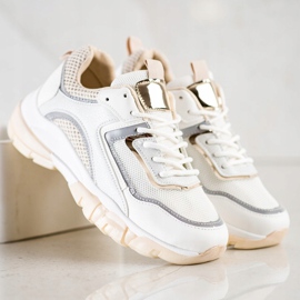 Ideal Shoes Sneakers With Glitter Insert white multicolored 2