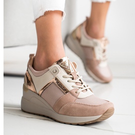 Stylish VINCEZA Sneakers pink 1