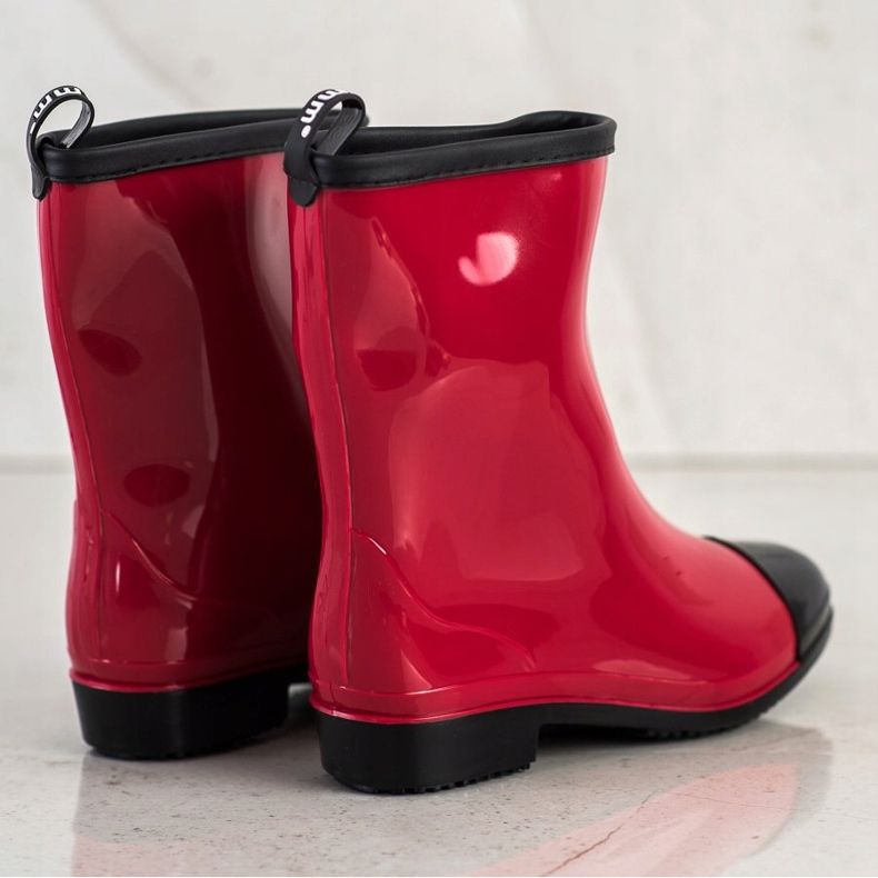SHELOVET Comfortable red galoshes 2