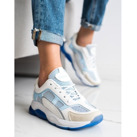 Via Giulia  Sneakers With Glitter Fashion white blue 2 Via Giulia  Sneakers With Glitter Fashion white blue 2