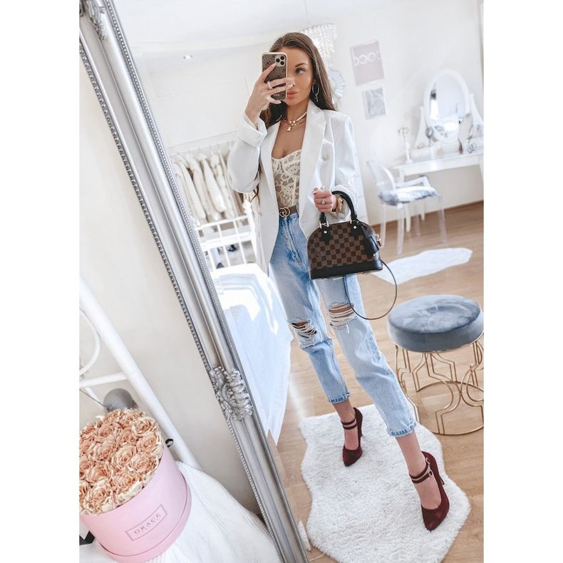 Burgundy suede pumps on the L408 heel red 1