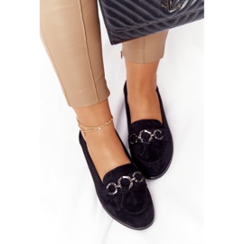 Elegant Women's Loafers Vinceza 10585 Suede Black 2 Elegant Women's Loafers Vinceza 10585 Suede Black 2