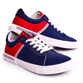 Men's Sneakers Big Star FF174137 Navy Blue-Red 1 Men's Sneakers Big Star FF174137 Navy Blue-Red 1