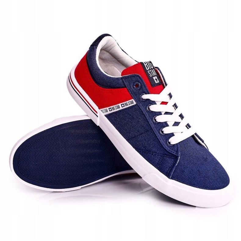 Men's Sneakers Big Star FF174137 Navy Blue-Red 2 Men's Sneakers Big Star FF174137 Navy Blue-Red 2