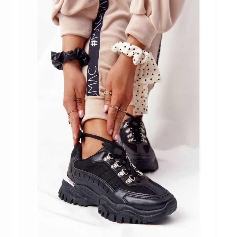 PS1 Women's Sneakers On Large Sole Good Mood black 2