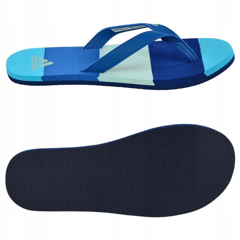 Adidas Eezay Striped BA8808 slippers navy blue blue 1 Adidas Eezay Striped BA8808 slippers navy blue blue 1