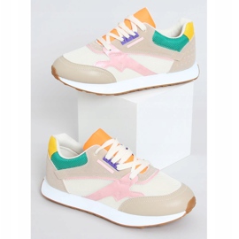 Multicolor women's sports shoes NB372 Beige pink green yellow 1 Multicolor women's sports shoes NB372 Beige pink green yellow 1