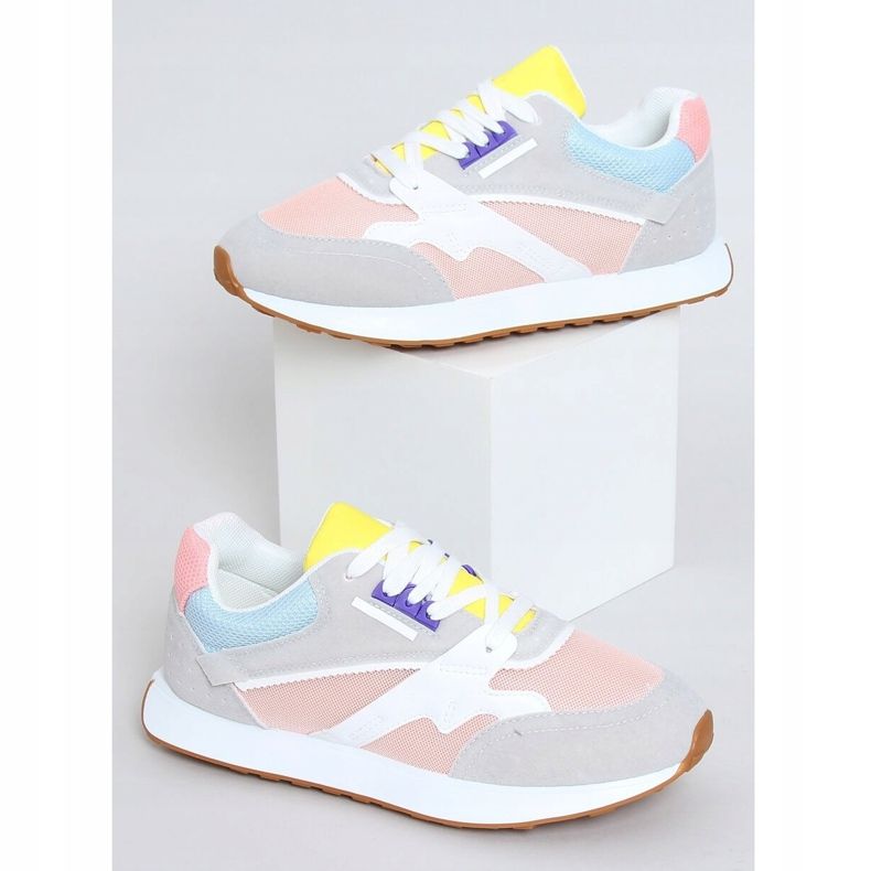 Multicolor women's sports shoes NB372 LT.PINK white blue grey yellow 1