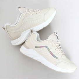 Beige sports shoes for women J143 Beige 1