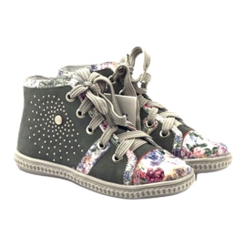 Boots, children's shoes with rhinestones Bartek 87254 pink grey 4 Boots, children's shoes with rhinestones Bartek 87254 pink grey 4