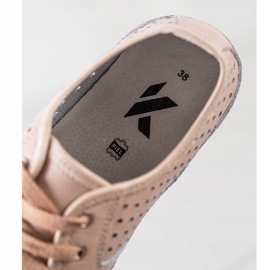 Kylie Leather Brogues On The Platform pink 1